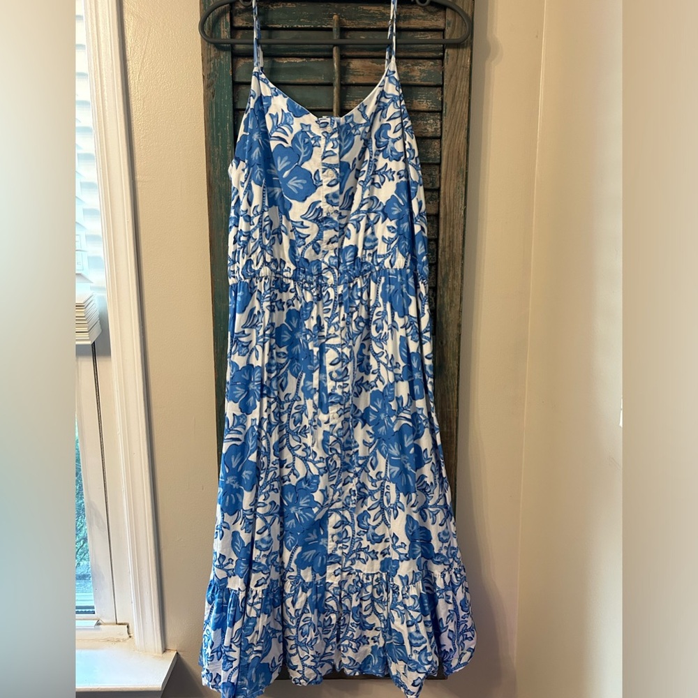 Vineyard vines morass floral dress midi